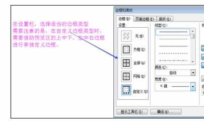 Word2003中文档设置表格边框和底纹的操作技巧