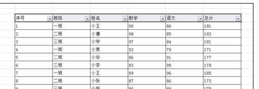 Excel2007中进行排序和筛选的操作方法