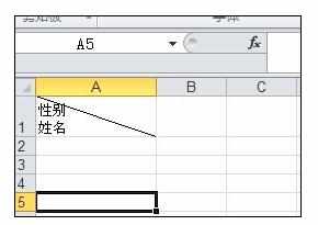 Excel表格中画出对角线打字的操作方法