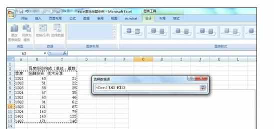 Excel中图表标题添加和修改的操作方法