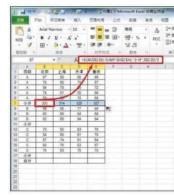 Excel中利用函数法求平均值的操作方法