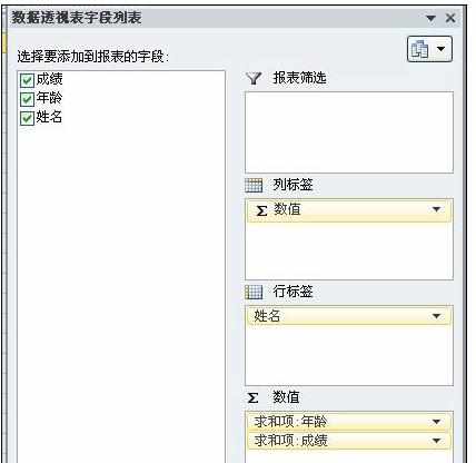 Excel中数据透视表应用多个表格的操作方法