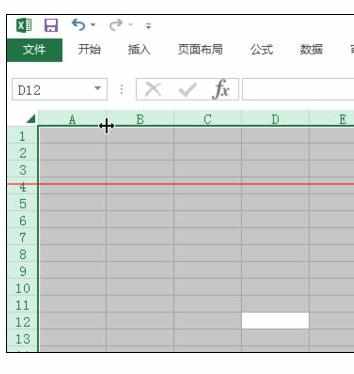 Excel中进行表格设置正方形单元格的操作方法