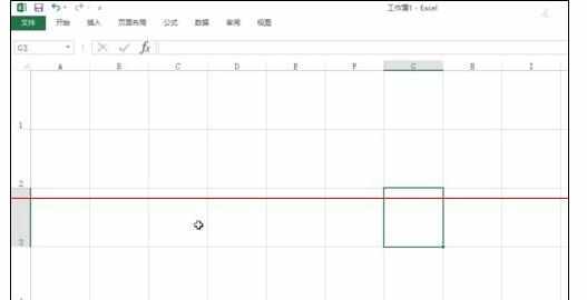 Excel中进行表格设置正方形单元格的操作方法