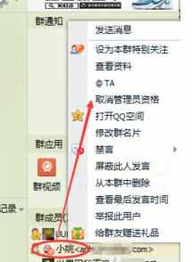 怎么取消qq管理员资格