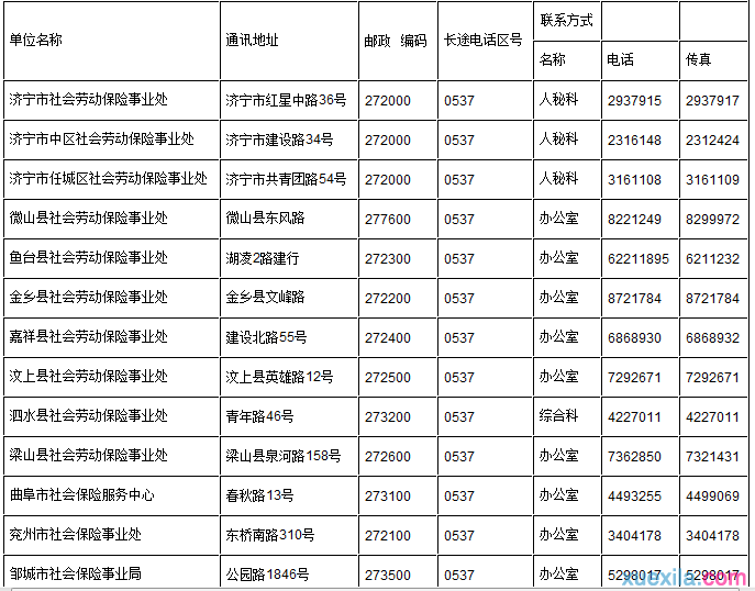 济宁市社保查询