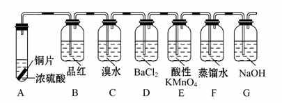 高一化学必修1《硫酸的性质和使用》期末练习试题