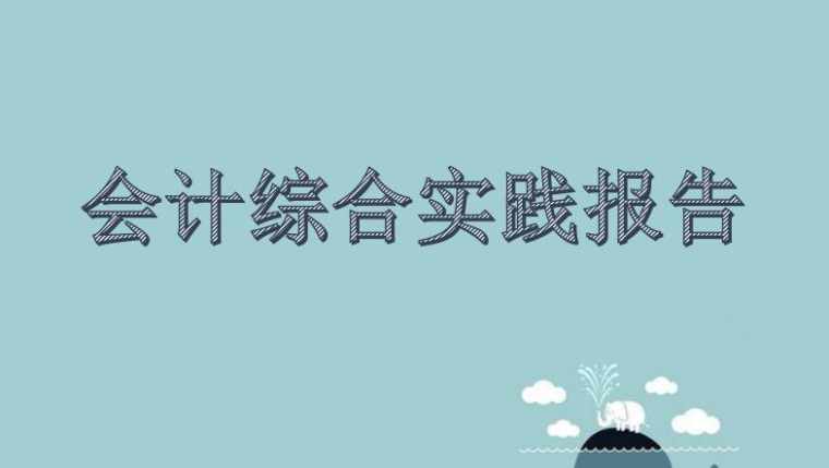 会计综合实践报告_有关于会计综合实践报告范文