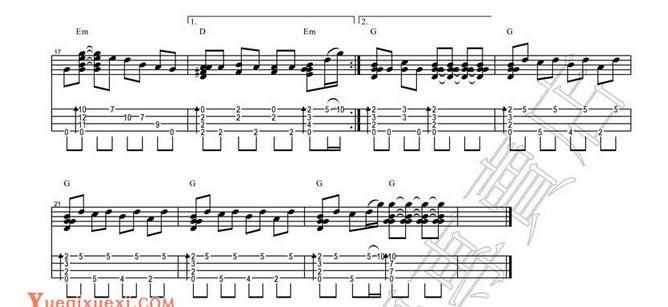 隐形的翅膀尤克里里弹唱教学简谱