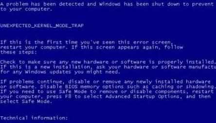 为什么电脑蓝屏了