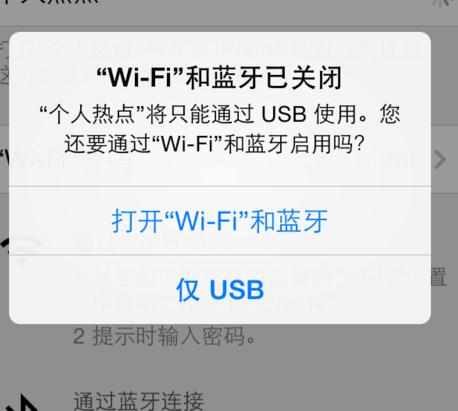 iphone通过手机usb上网怎么办