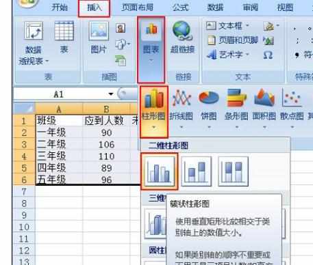 Excel2007中进行插入个性化柱状图的操作方法