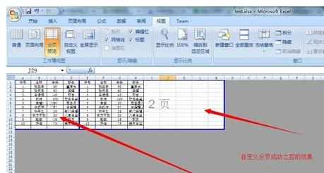 Excel中2007版进行分页设置的操作技巧