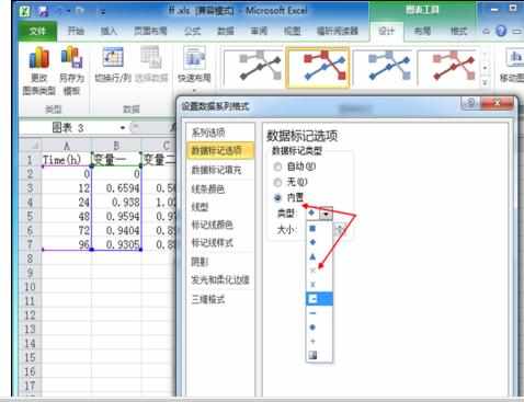 Excel中2010版进行制作美观双坐标图表的操作技巧