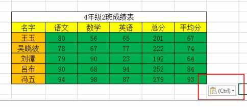 Excel中表格内容及格式复制到另一表格的操作方法