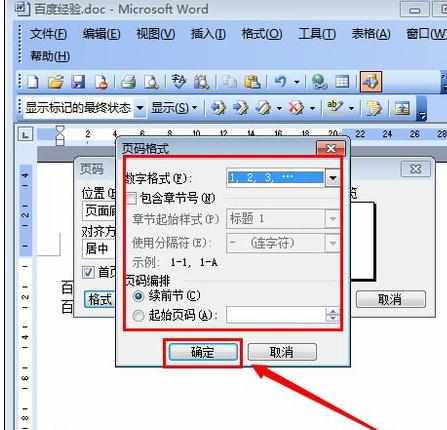 word文档2007怎么设置页数