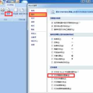 Word中2007版进行设置纸张背景色及打印背景的操作方法