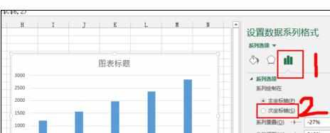 Excel中2013版进行添加次坐标轴的操作技巧