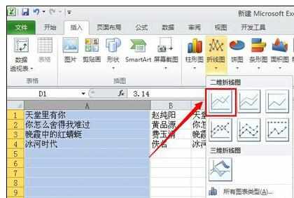 Excel中进行建立图表的操作技巧