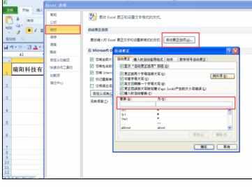 Excel中2010版进行自动更正功能实现快速录入的操作方法