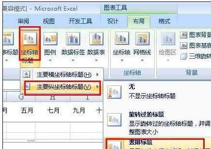 Excel中进行坐标轴添加标题的操作技巧