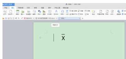wps文字中如何插入均值符号图文教程