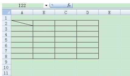 excel2007如何绘制表格斜线