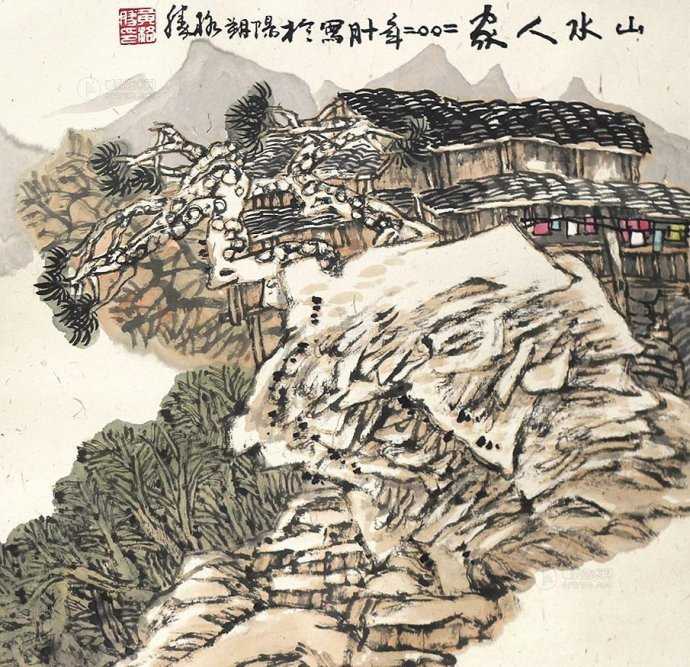 关于黄格胜山水画作品欣赏