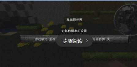 我的世界Minecraft局域网联机方法