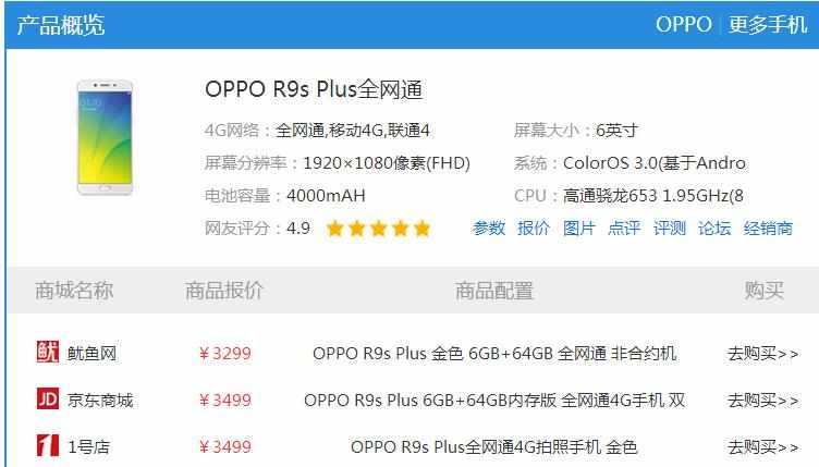 OPPO R9s Plus的CPU