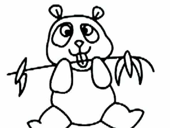 简笔画动物画法熊猫