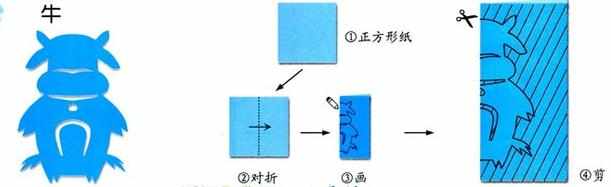 简单动物剪纸步骤图案