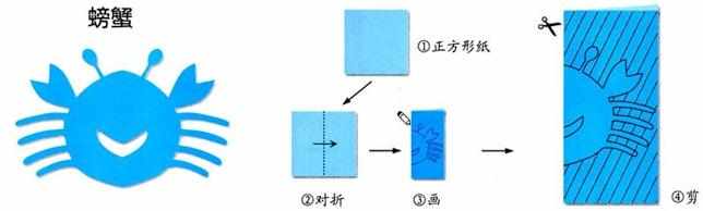 简笔画动物剪纸图样