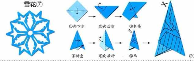 轴对称花草剪纸步骤图样大全
