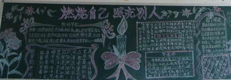 教师节的来历黑板报