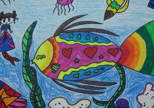 儿童画画大全简单漂亮海底世界图片
