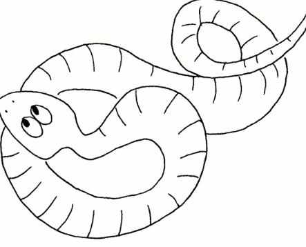蛇的简笔画冬眠图片