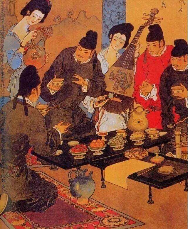 老酒馆插画图片